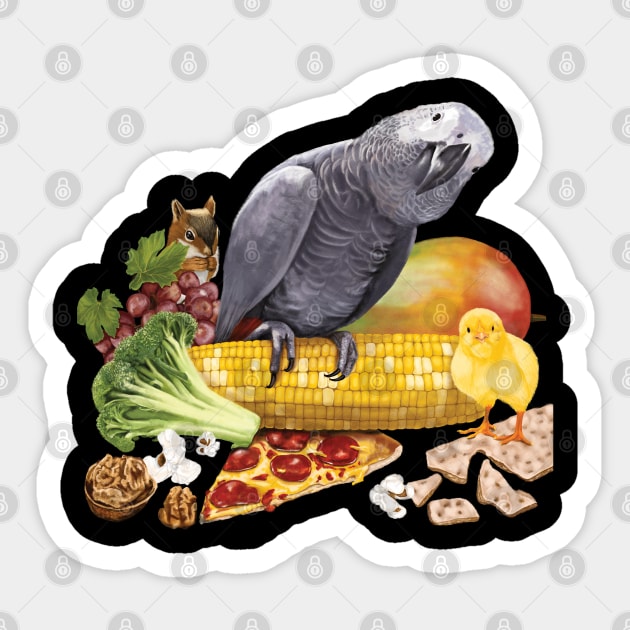 Einstein's Favorite Things Sticker by Einstein Parrot